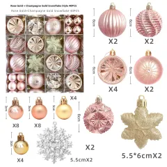 Christmas Decoration Pendant Electroplating Ball Plastic Ball Special-shaped Painted Gift - New Mjxk 10 - View 1