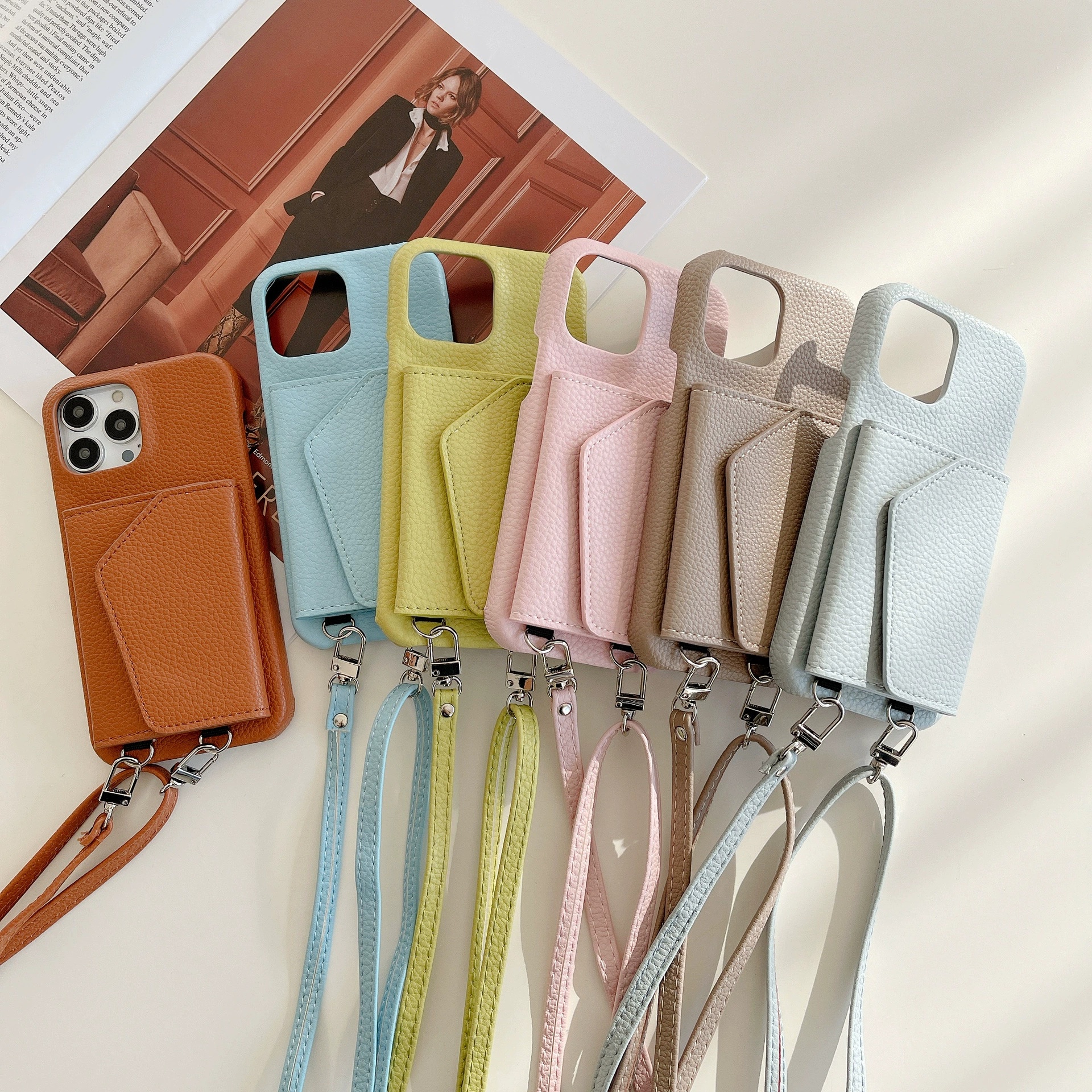 Ladies Card Holder Mirror Protective Shell