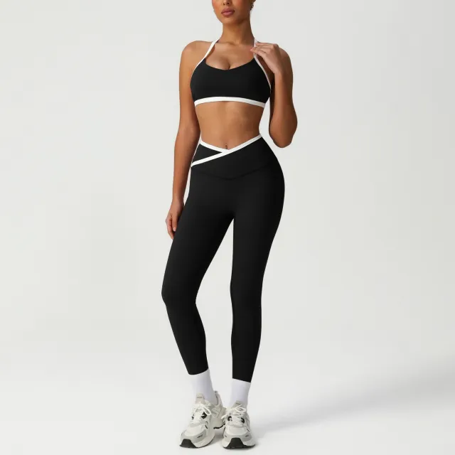 Peach Hip High Waist Tight Yoga Pants Suit Black - Shop at LoveMi
