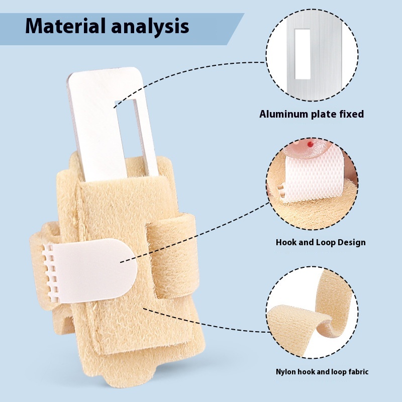 Toe Fixing Band Adjustable Aluminum Plate Stable Support Auxiliary