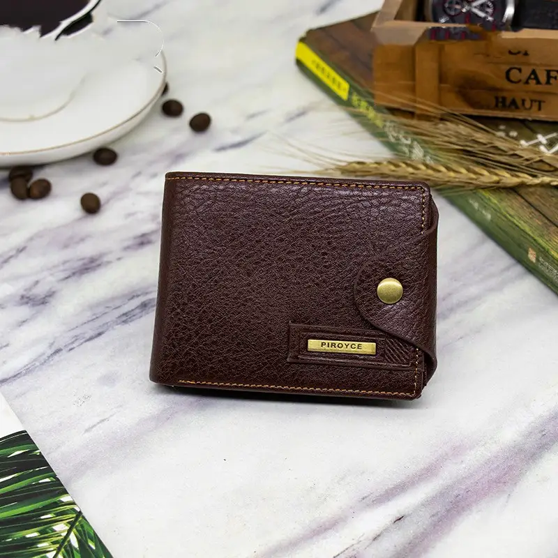 Leather Bifold Wallet with Multi-Card Slots