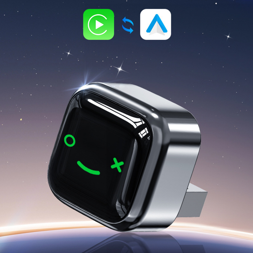 Wireless Carplay Box Lying Plug Android Auto Car-mounted Adaptor