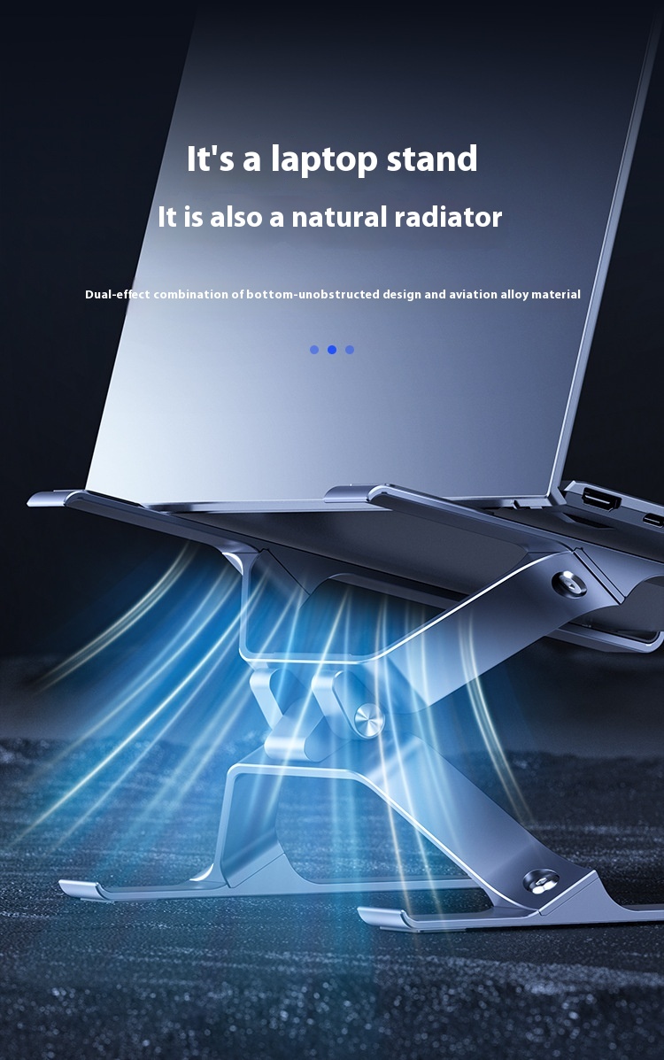 Notebook Stand Adjustable Desktop Heat Dissipation Aluminum Alloy Computer Bracket 5