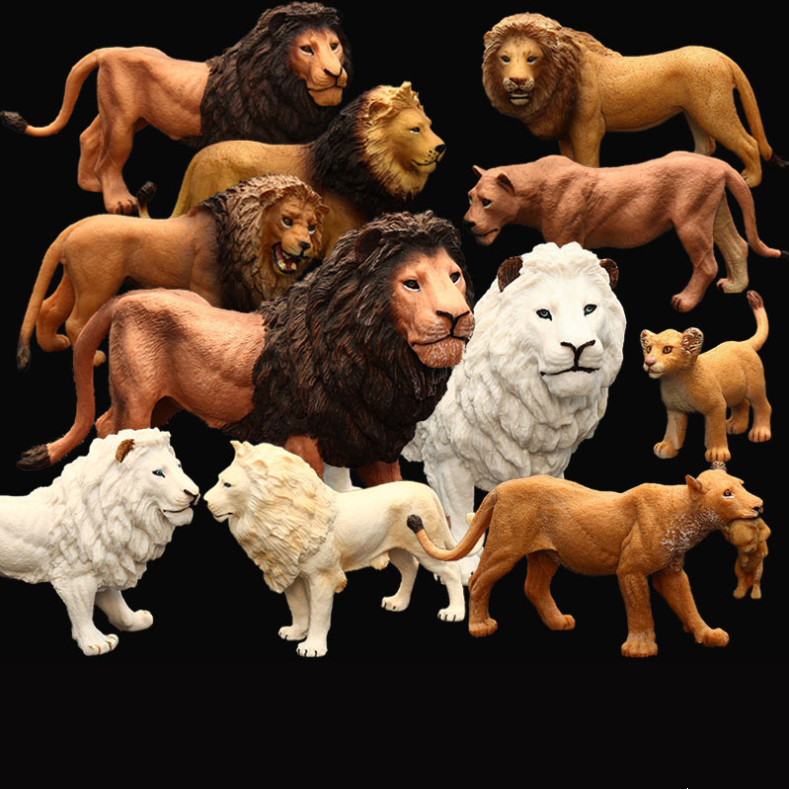 Solid Simulation Wild Animal Model Toys Ornaments