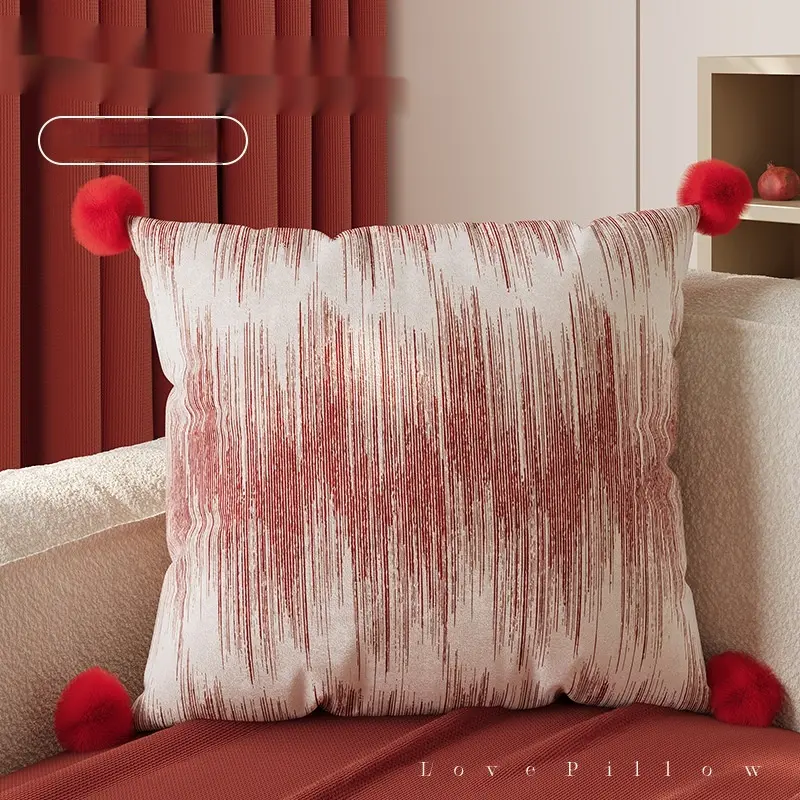 New Year Red Pillow Sofa Living Room Decoration