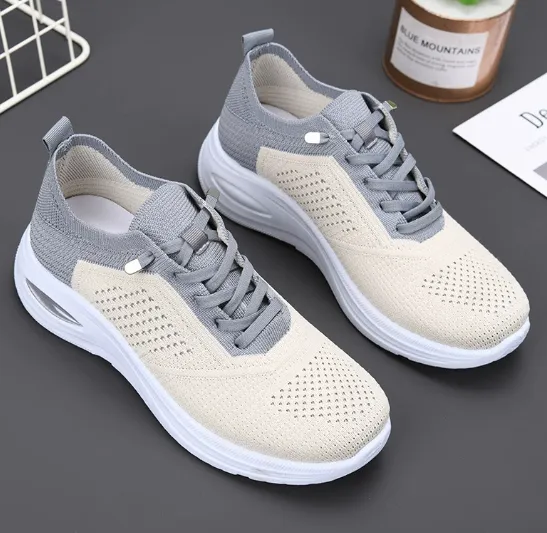 Breathable Mesh Surface Air Rocking Shoes Foreign Trade Trend Grey - Shop at LoveMi