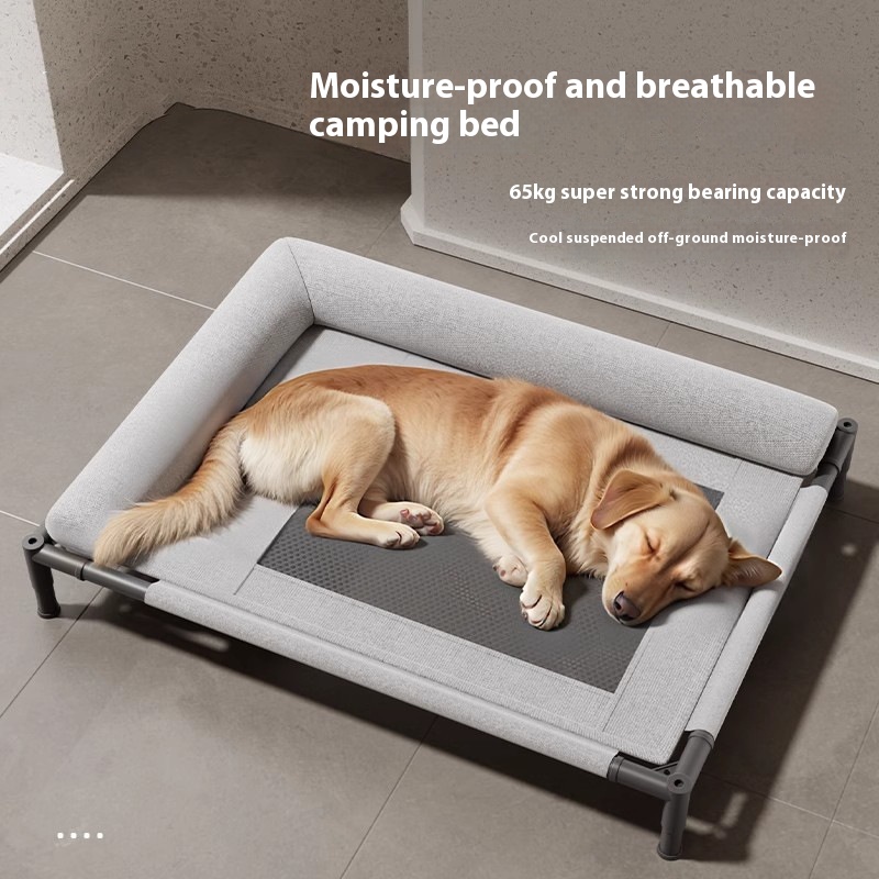 Dog Camp Bed Removable And Washable Moisture-proof Pet Bed