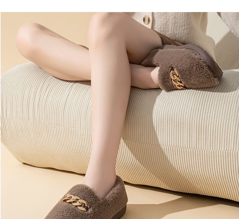 Zapatos mullidos planos para mujer a juego