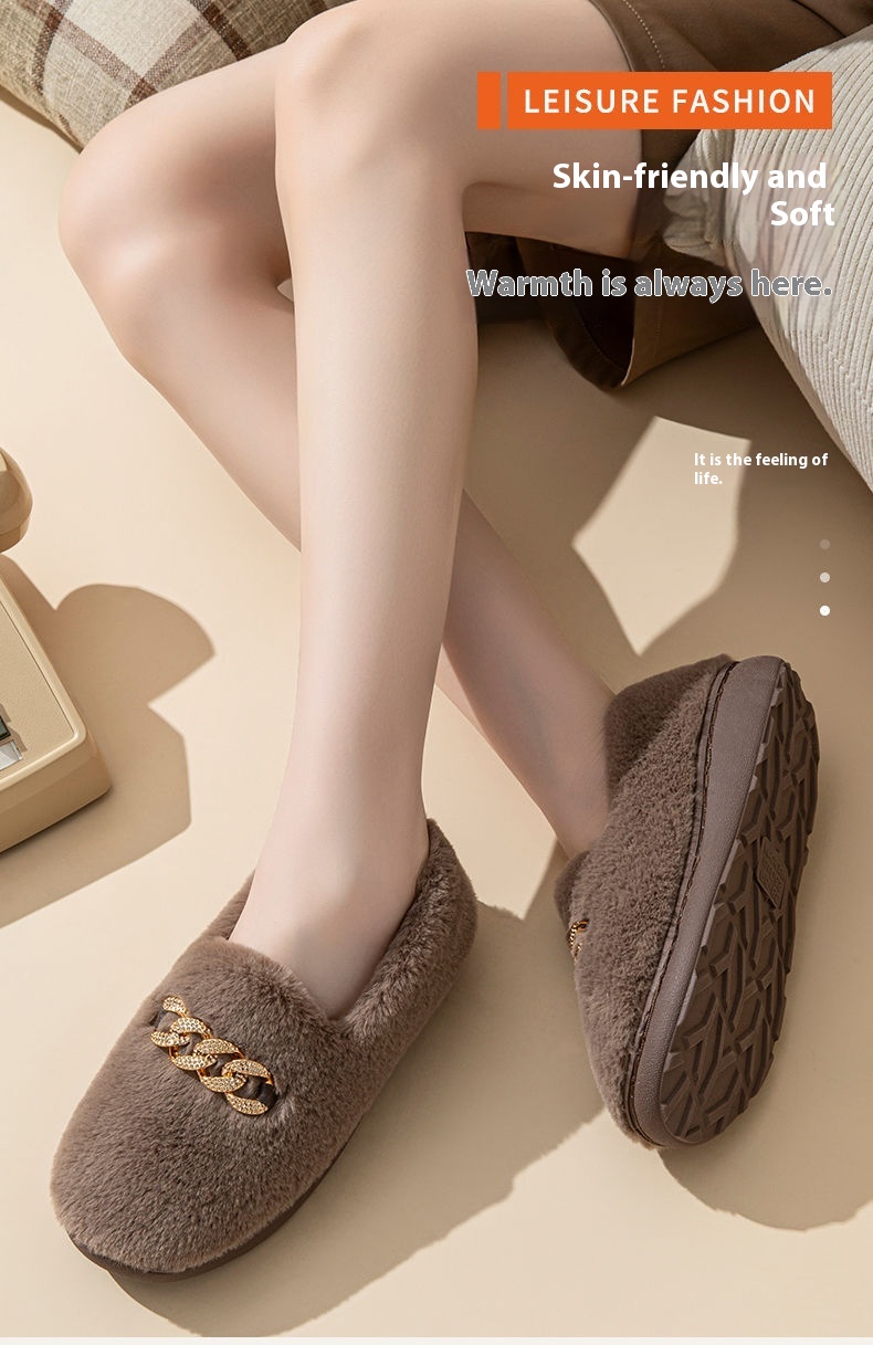 Zapatos mullidos planos para mujer a juego