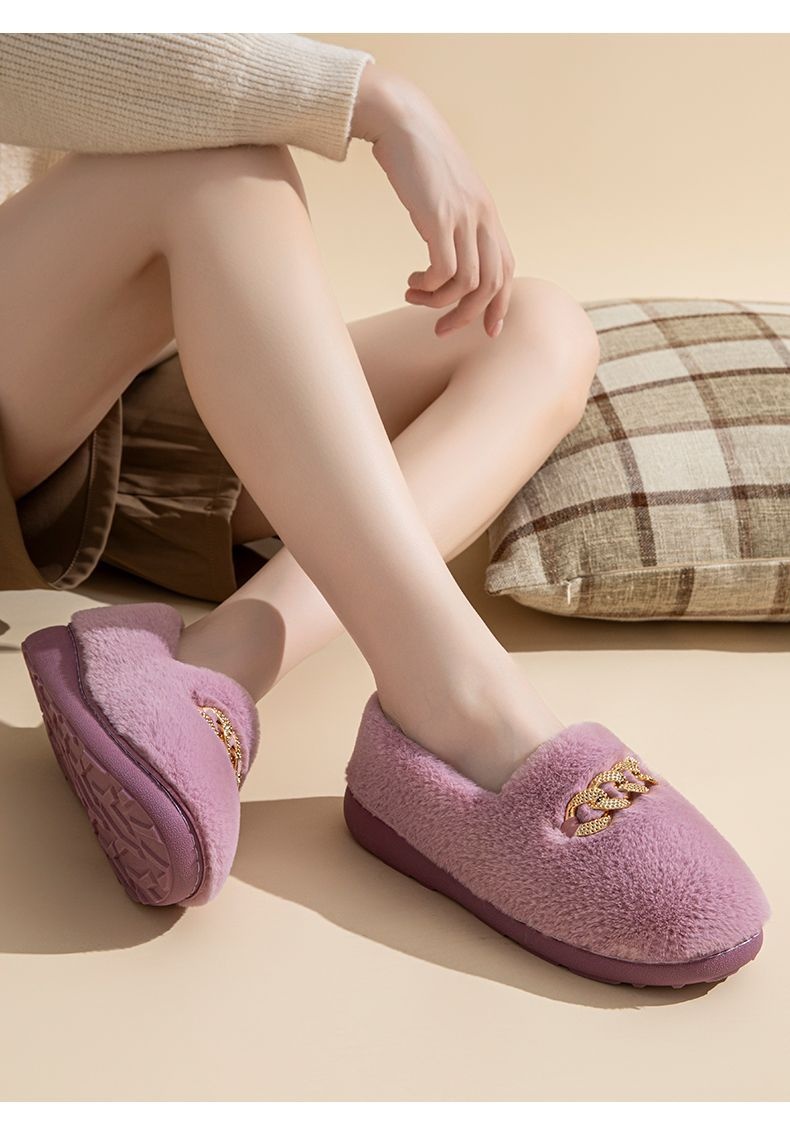 Zapatos mullidos planos para mujer a juego