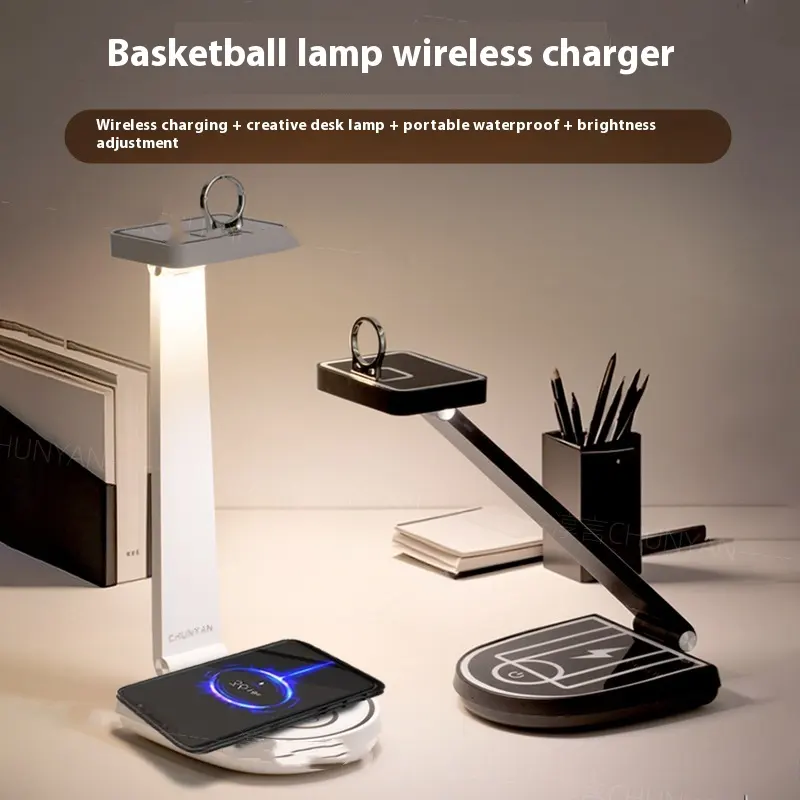Creative Basketball Stand Table Lamp Mobile Phone