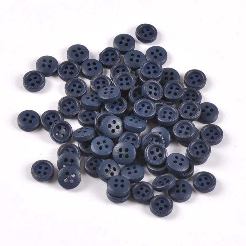 Morandi Color Wooden Round Button Clothing