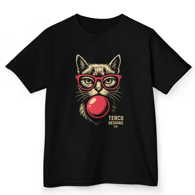 Cat Short-sleeved T-shirt 3D Printed Men