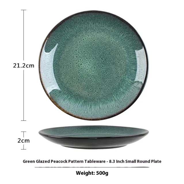 Ceramic Tableware Suit Household Minimalist Ceramic Bowl Small Round Palte - Shop at LoveMi