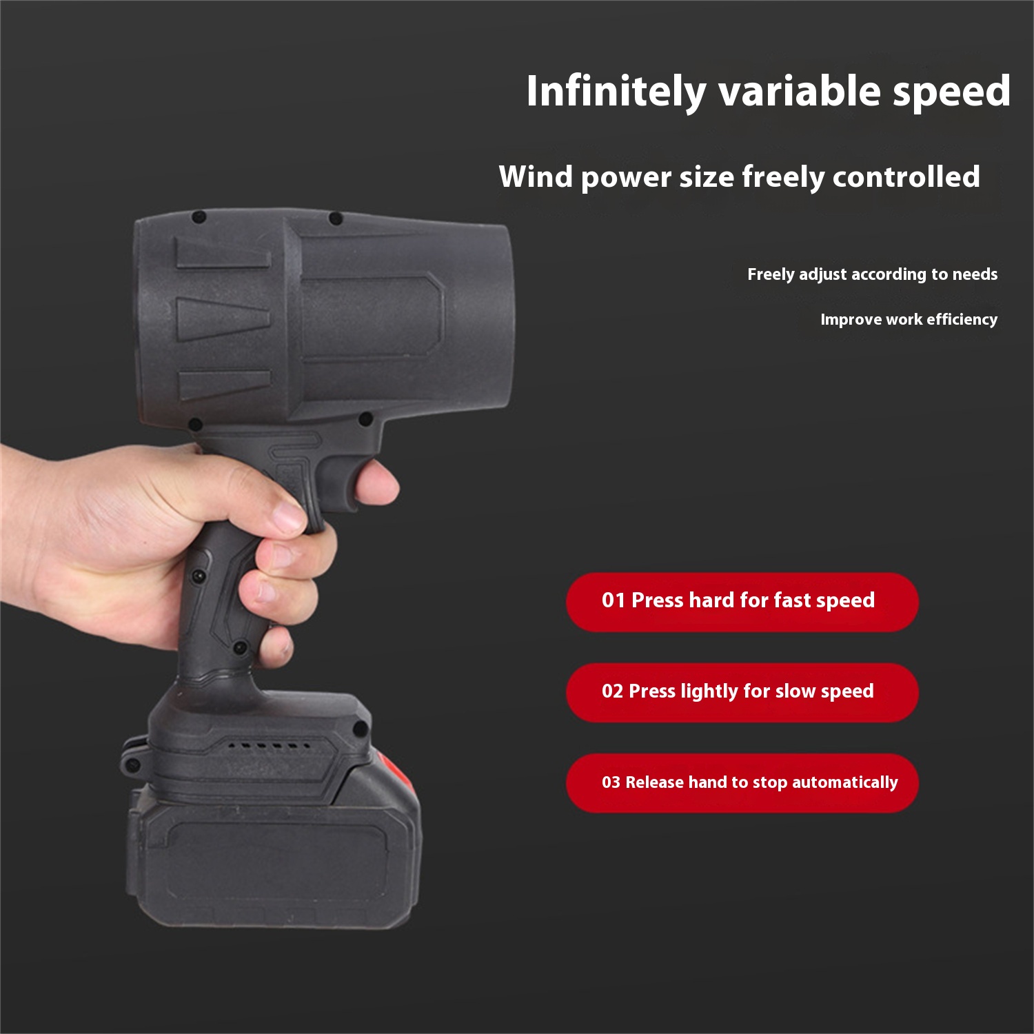 Electric Lithium Battery Violent Fan Wireless