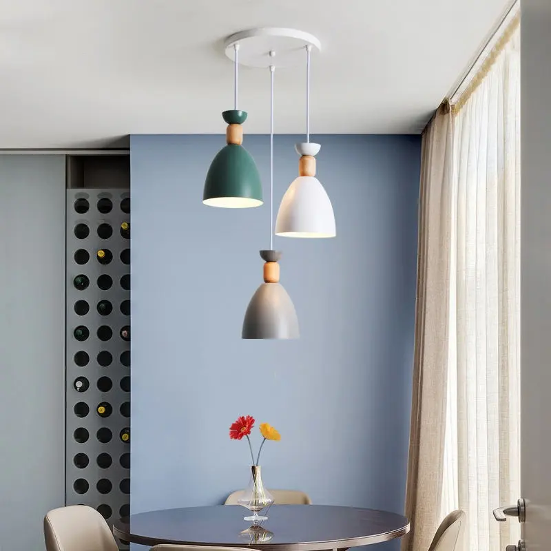 Dining Room Chandelier Three-head Table Lamp Modern