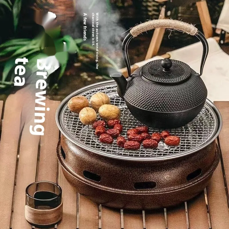 Household Outdoor Portable Charcoal Grilled Smoke-free Barbecue