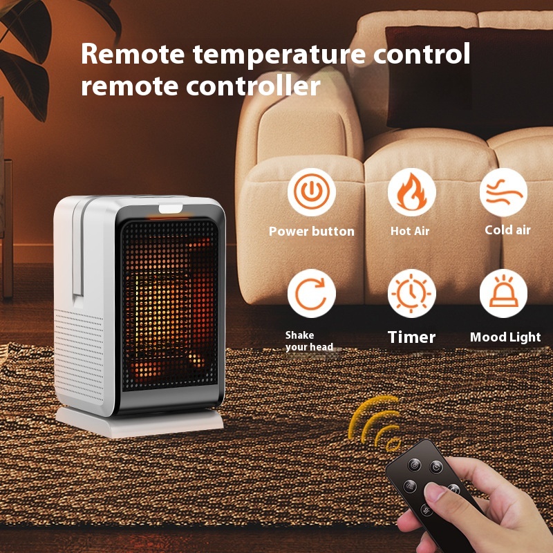 Radiateur Soufflant PTC 1000 W — Chauffage avec Télécommande 6