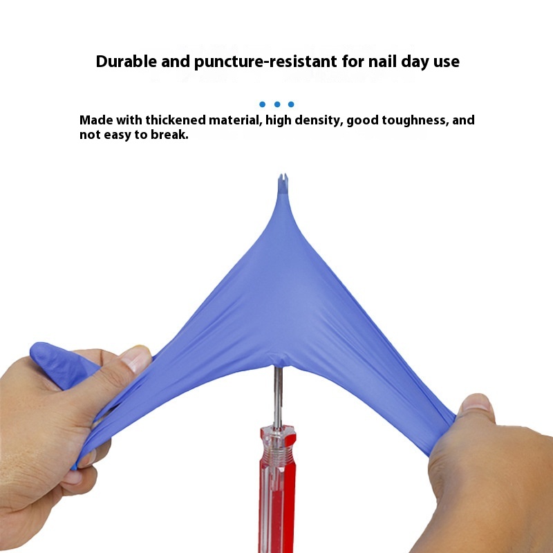Gants nitrile épaissis de qualité alimentaire 10 couleurs blanc bleu noir rose violet vert orange rouge