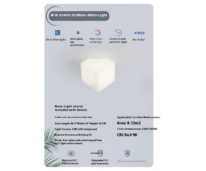 Cheese Cube Chandelier Modern Minimalist Creative