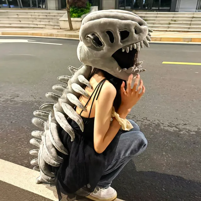 Exoskeleton Doll Hat Qixi Gift Boyfriend Dinosaur Head Skeleton - Shop at LoveMi