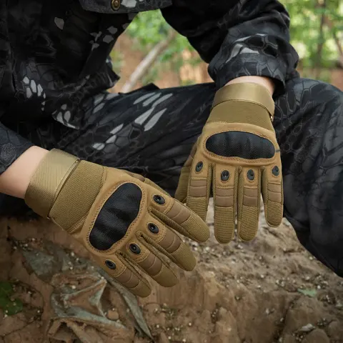 Men's Outdoor Protective Riding Sports Anti-slip Wear-resistant Full Finger