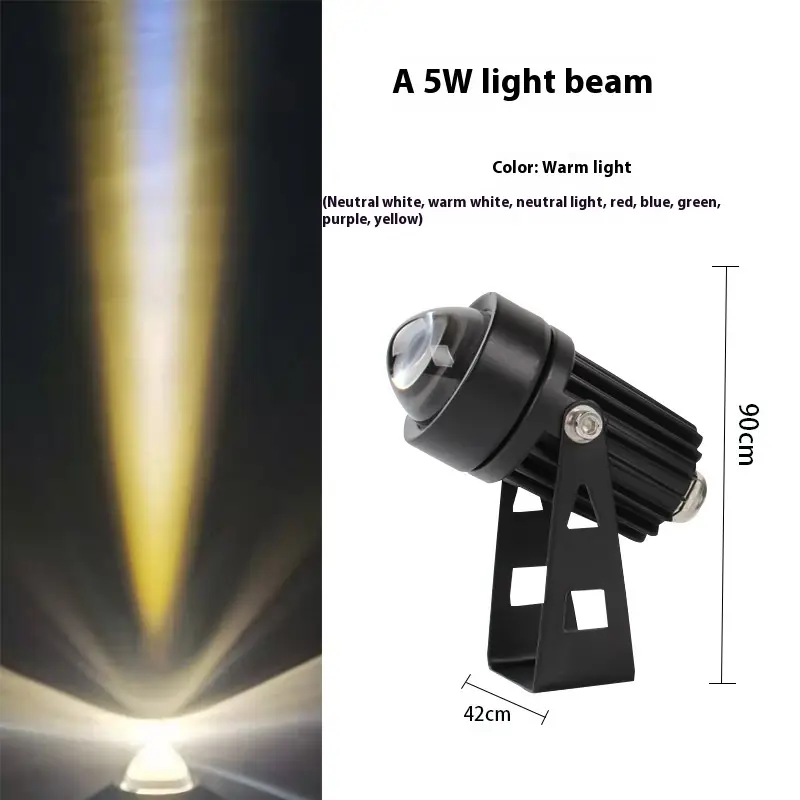 Outdoor LED Spotlight for Landscape Lighting — Warm Light, 5W