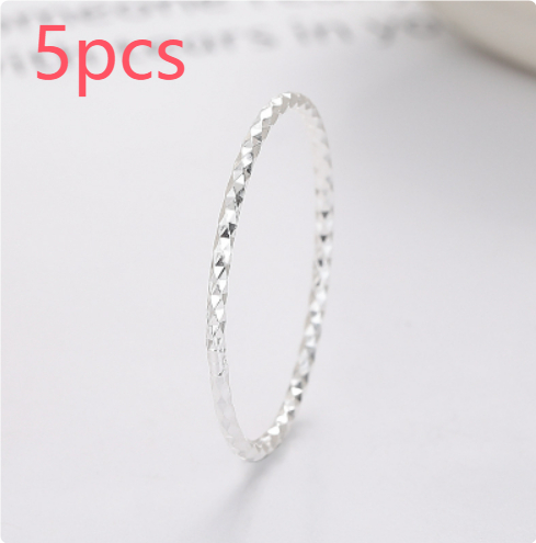 S925 Sterling Silver Sparkling Ring For Men And Women