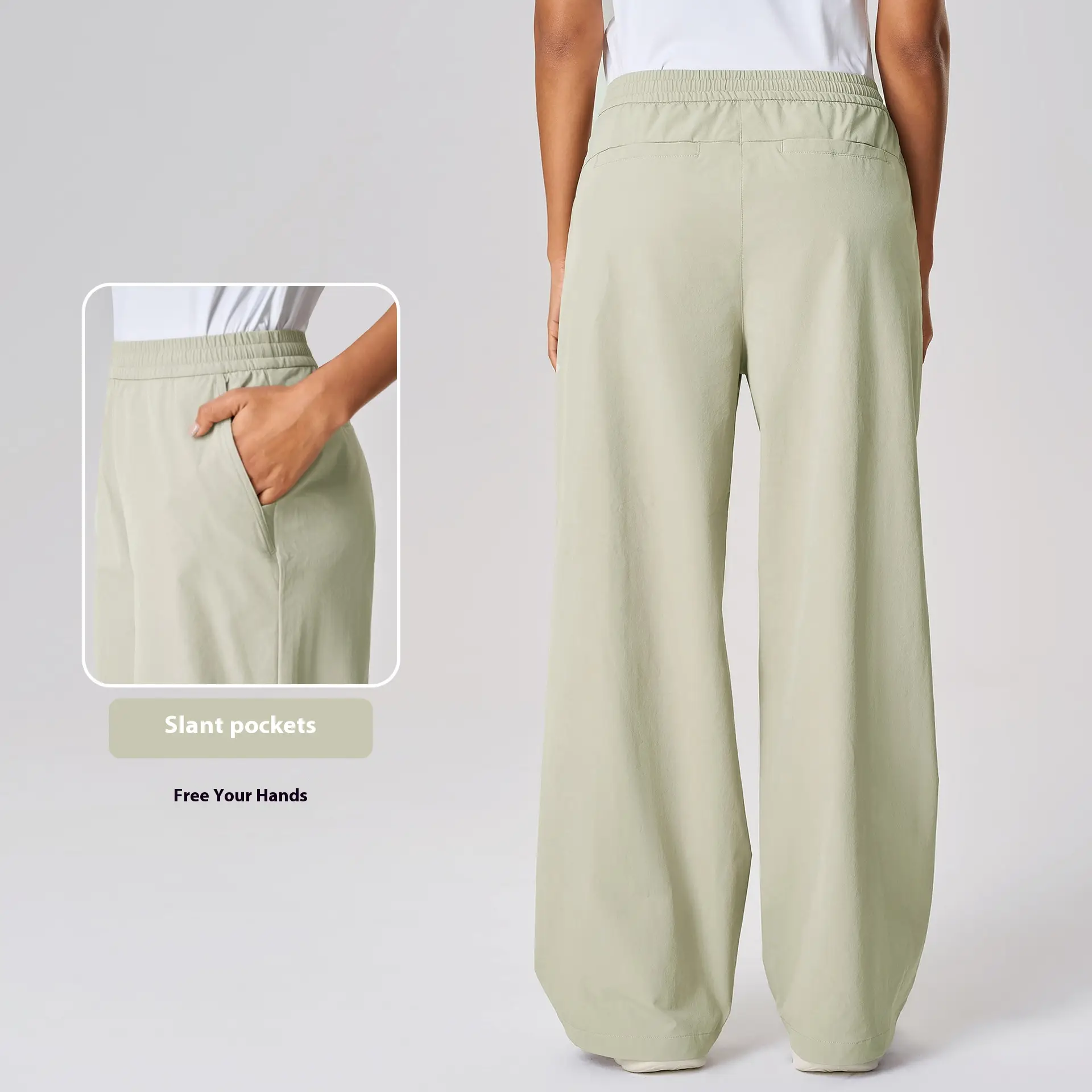 Loose Casual Women's Quick-drying Breathable Straight Wide-leg Pants
