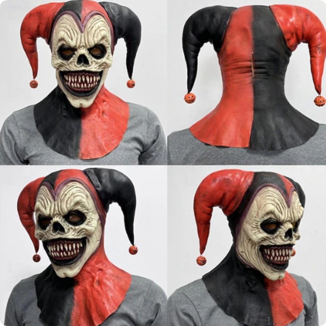 Halloween Funny Clown Mask Red Nose