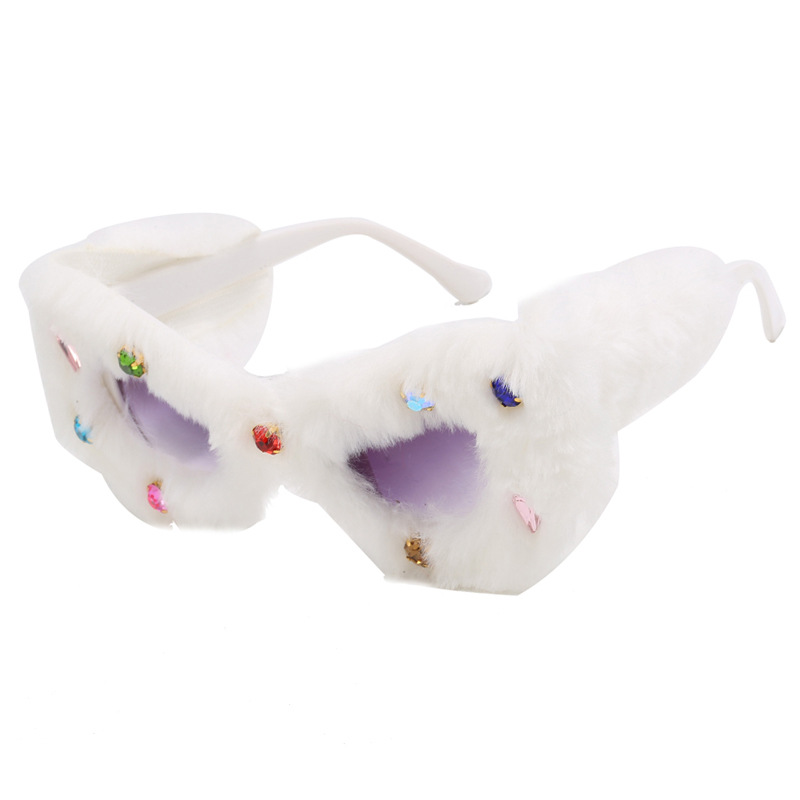New Cat Eye Studded Diamond Sunglasses - Image 2