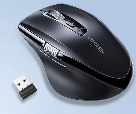 Wireless Bluetooth Mute Size Flashlight Dual-mode Ergonomic Laptop Office Mouse - Image 5