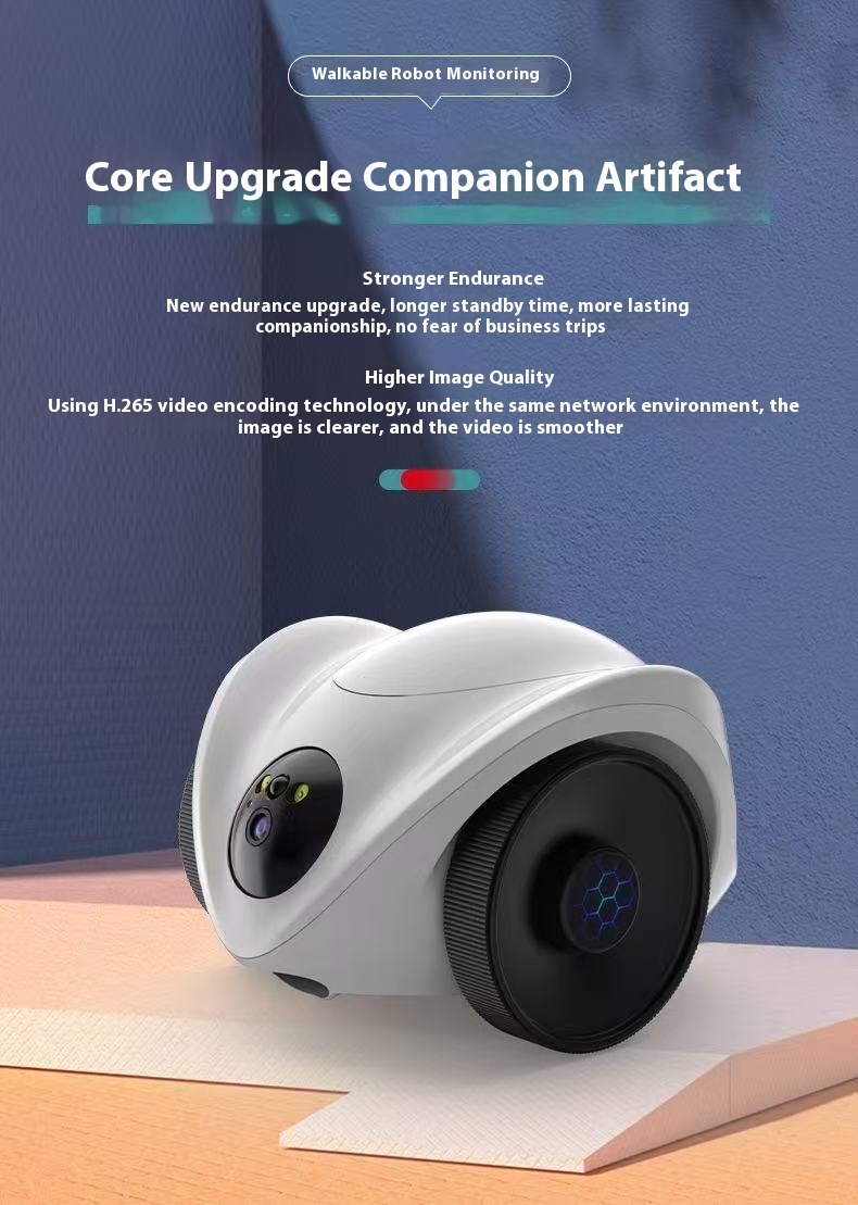 Pet Robot Camera with Treat Dispenser – Full Product View for Dog and Cat Monitoring