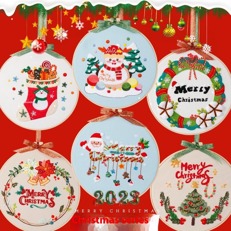 Diy Handmade Embroidery Material Package 20 Creative Merry Christmas Gift — image 1