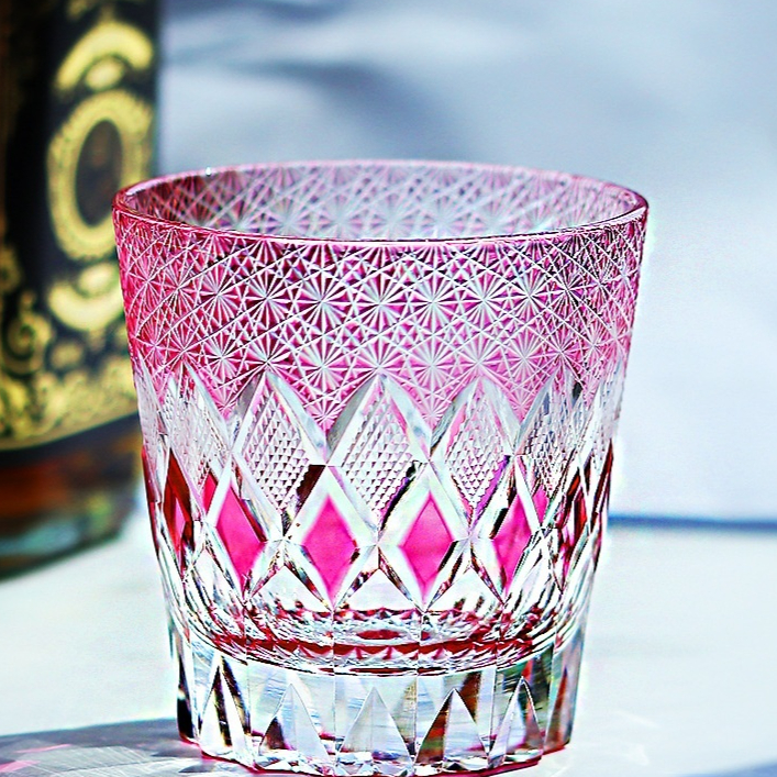 Japanese-style Edo Cut Light Luxury Crystal Glasses High Sense