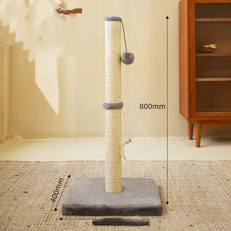 Sisal Type Grinding Claw Vertical Medium And Small Cat Climbing Frame - Grey - View 1