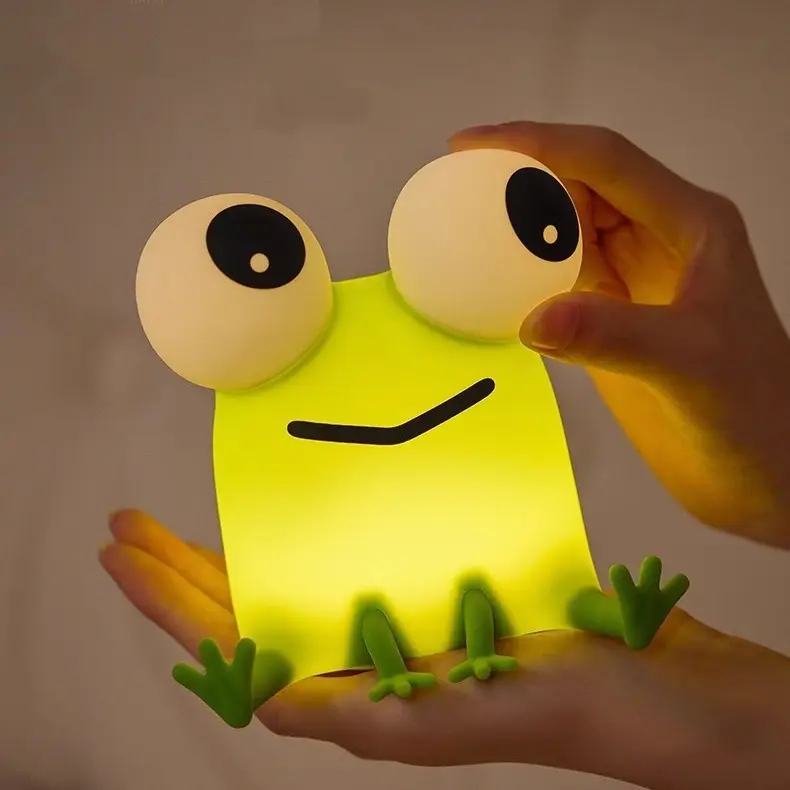 Frog Small Night Lamp Silicone Children's Decompression Gift