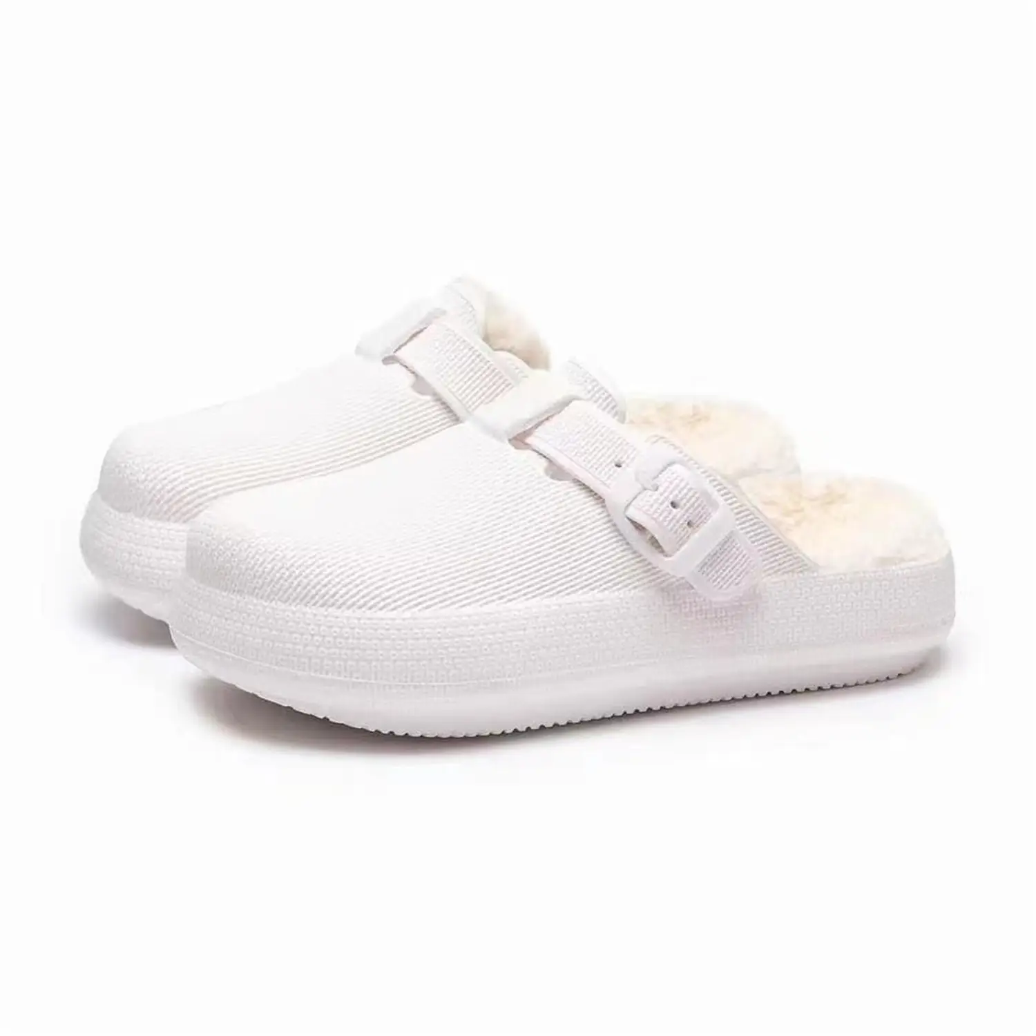 Toe Plush Soft Soled Slippers Adjustable