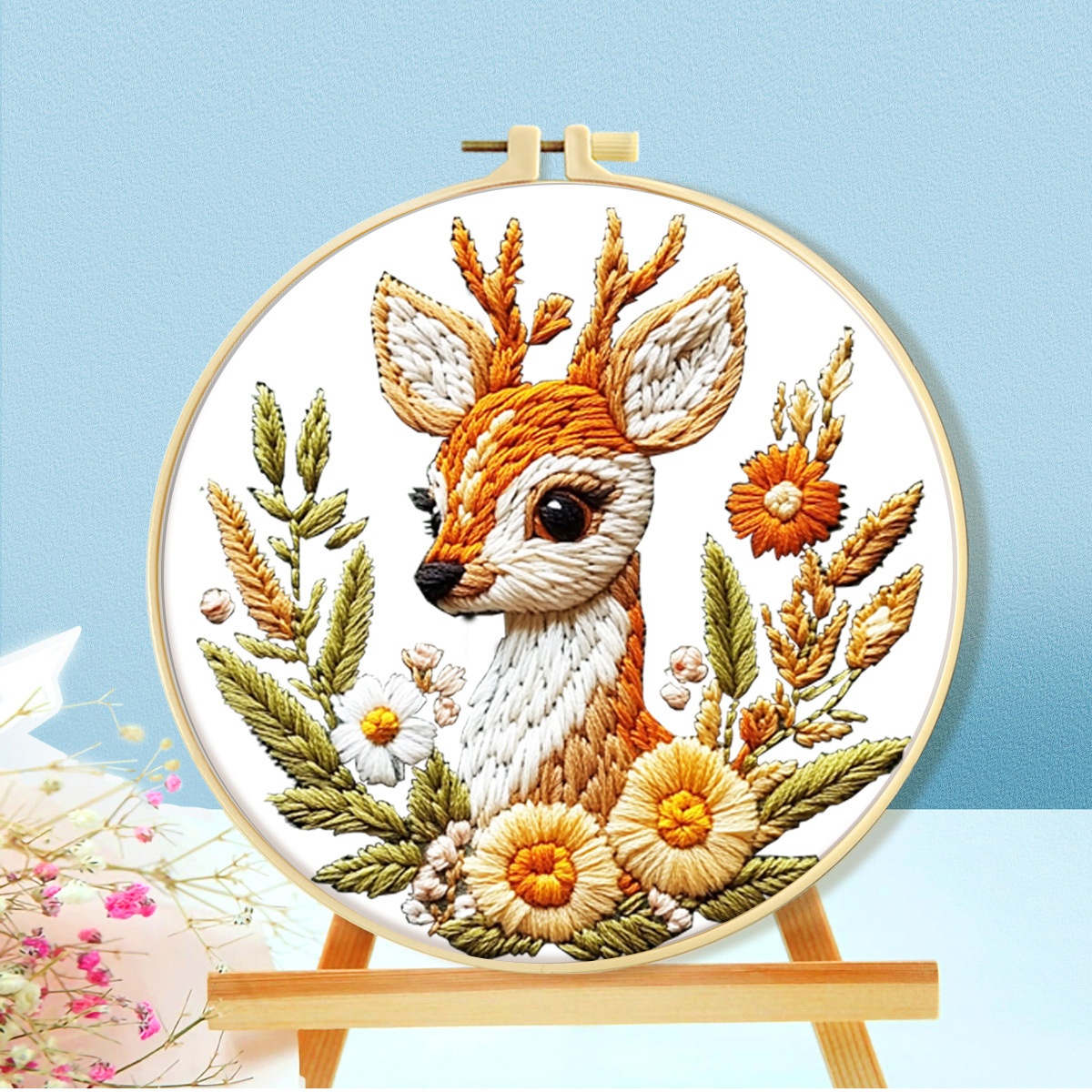 Royal Embroidery Cross Stitch Animal And Lucky Tree Simulation Simplicity