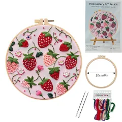 European Embroidery Material Package Cherry Strawberry Watermelon Orange - Strawberry - View 1