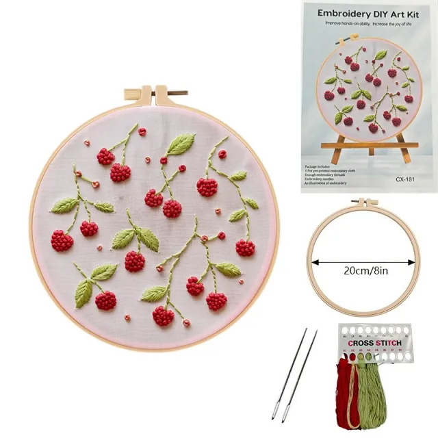 European Embroidery Material Package Cherry Strawberry Watermelon Orange Cherry - Shop at LoveMi
