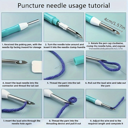 Cartoon Animal Plant Poke Embroidery Hand Embroidery