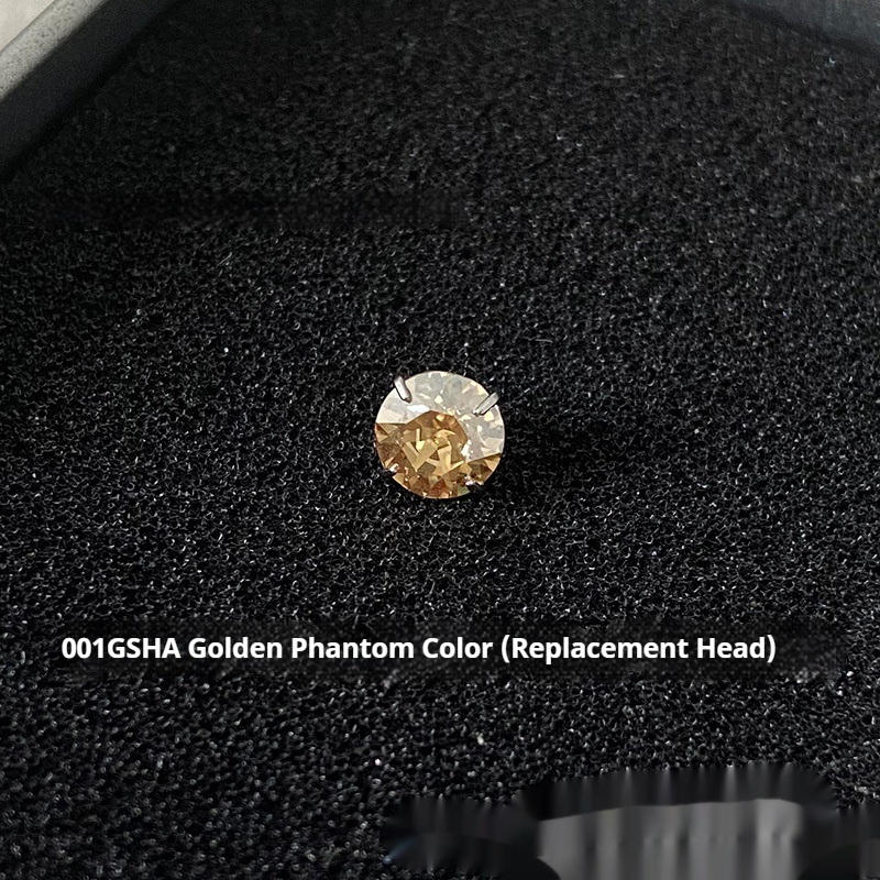 Titanium Steel 09 Teeth 4 Claws Inlaid Ear Studs Replacement Single Head