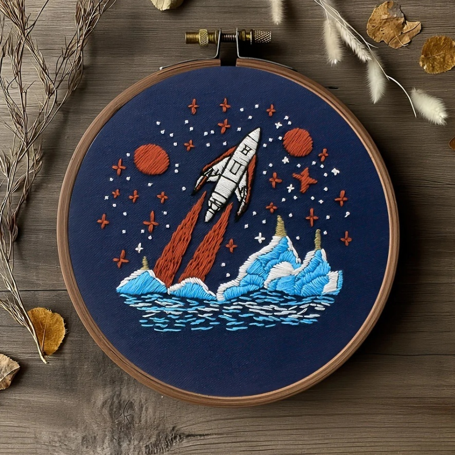 Handmade Embroidery New Flower And Grass Material Package Three-dimensional Flower Butterfly Plant