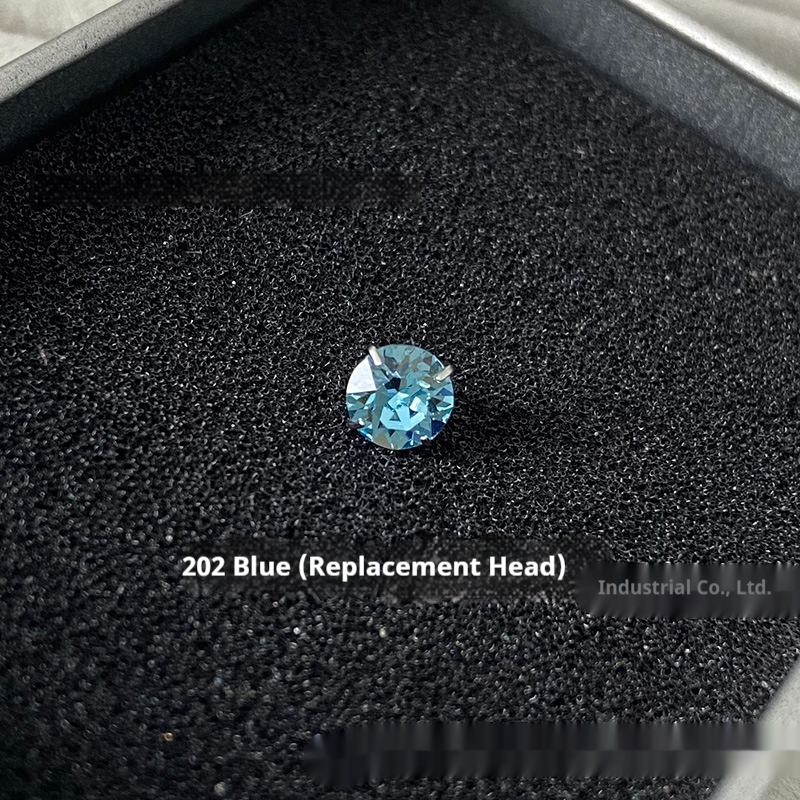 Titanium Steel 09 Teeth 4 Claws Inlaid Ear Studs Replacement Single Head