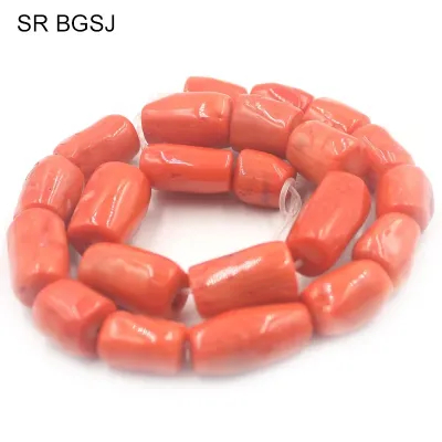 Orange Sea Bamboo Waist Drum Barrel Scattered Beads Ornament