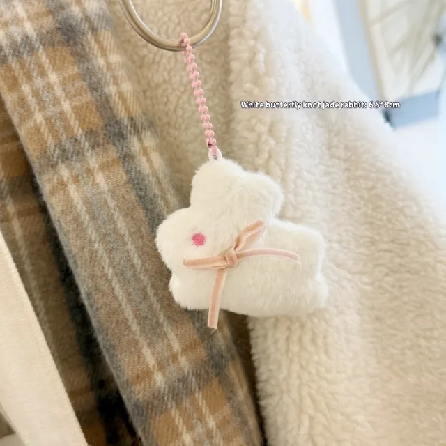 Fashion Cartoon Plush Cute Bunny Doll Ornaments White - Shop at LoveMi