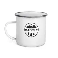 Heat Transfer Coating Enamelled Cup Stainless Steel Edging White - Shop at LoveMi