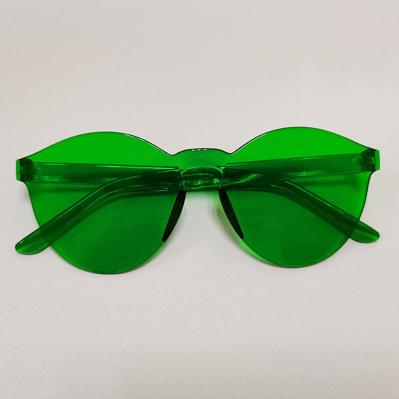 European And American Trendy One-piece Candy-colored Sunglasses