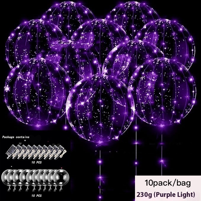 Helium Floating Air Led Glowing Balloon Party Decoration Balloon - Image 6